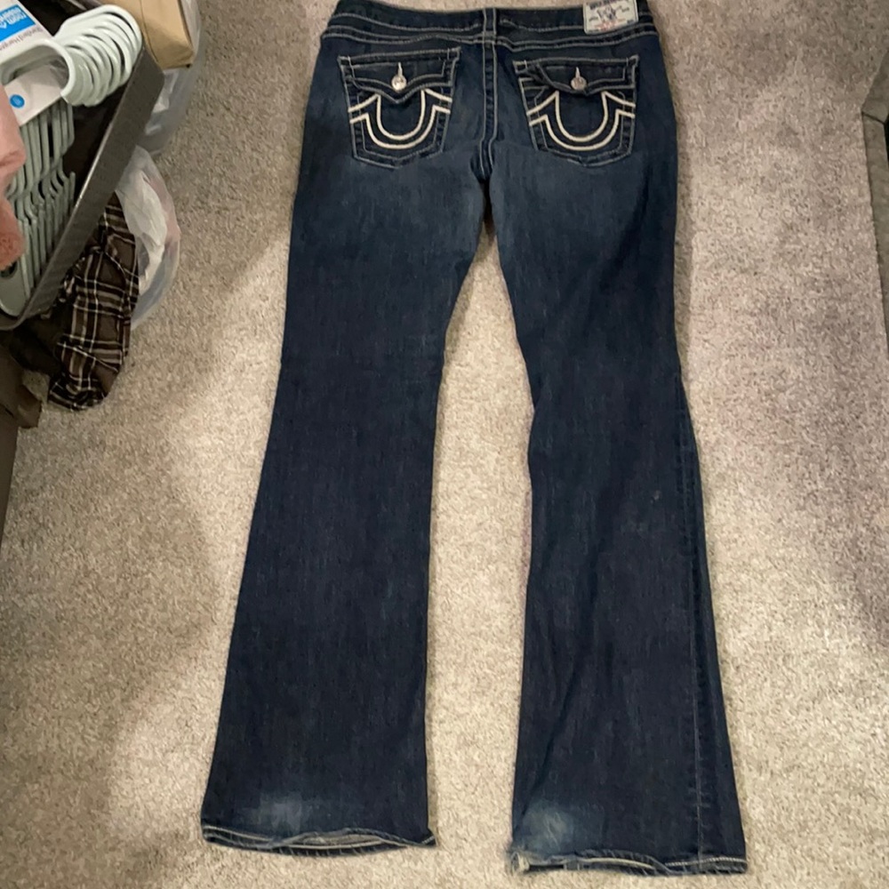 True religion dark boot cut jeans 32
